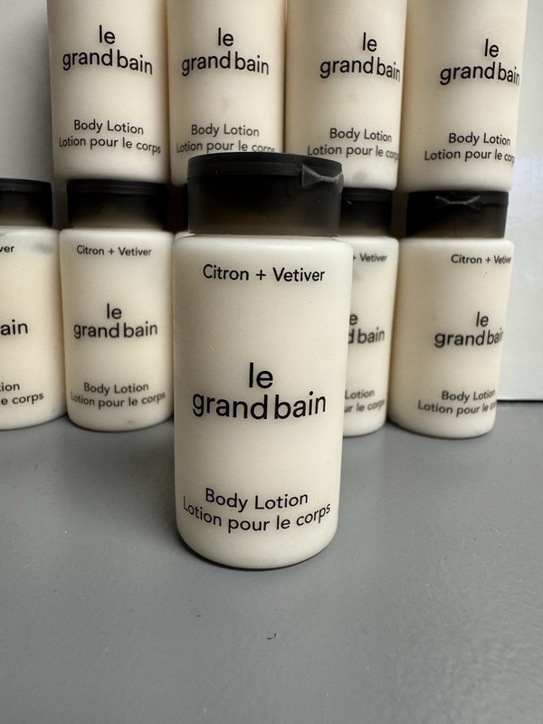 10 PACK Le Grand Bain BODY LOTION Citron + Vetiver 1 fl oz TRAVEL SIZE bottles gallery
