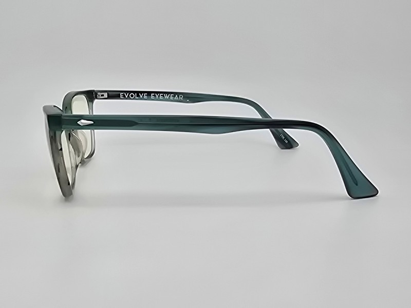 Evolve Eyewear by David Spencer Stella Col 149 Green Fade Cat Eye Eyeglasses gallery