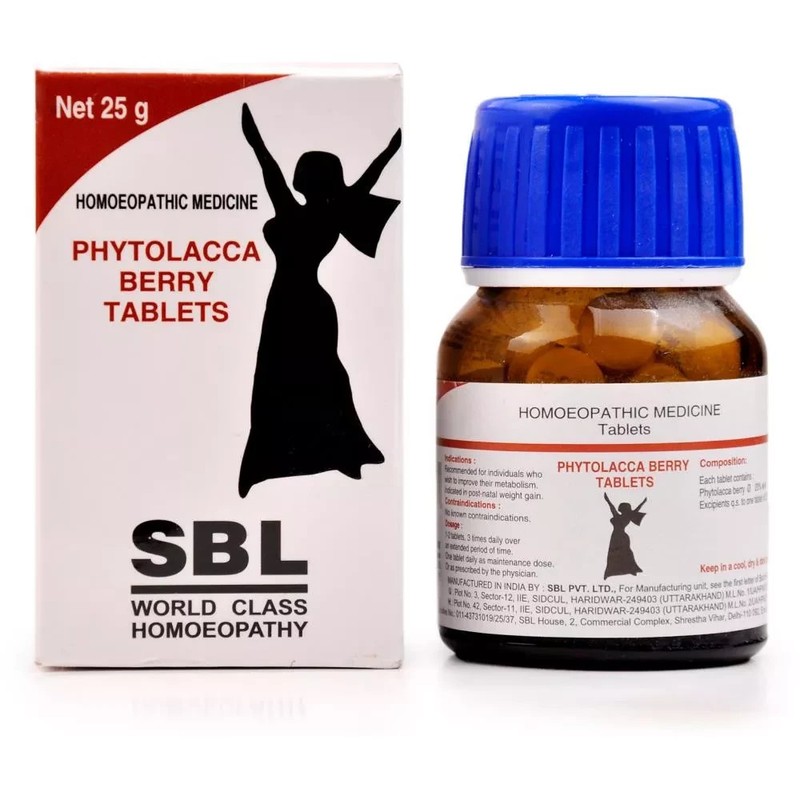 SBL Phytolacca Berry 25gram Tablet Free Shipping World Wide