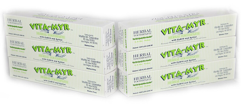 Vita-Myr Zinc+ Toothpaste – Natural, Sugar-Free, Fluoride-Free Formula Made USA