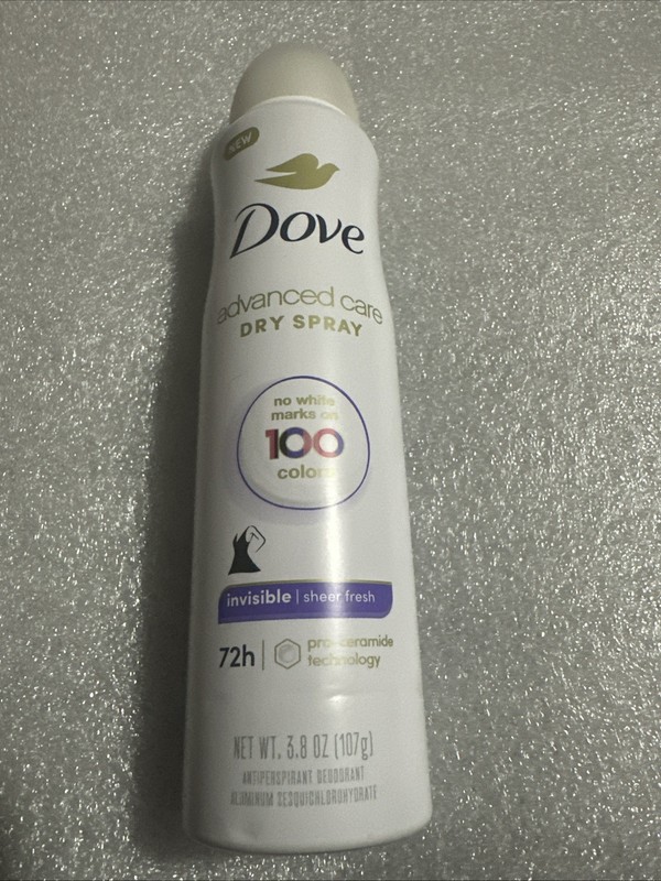 Dove Advanced Care Dry Spray Antiperspirant 72H Sheer Fresh 3.8 oz