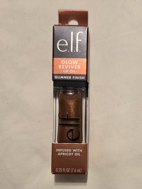 e.l.f. Cosmetics Glow Reviver Lip Oil Glimmer Chocoluxe