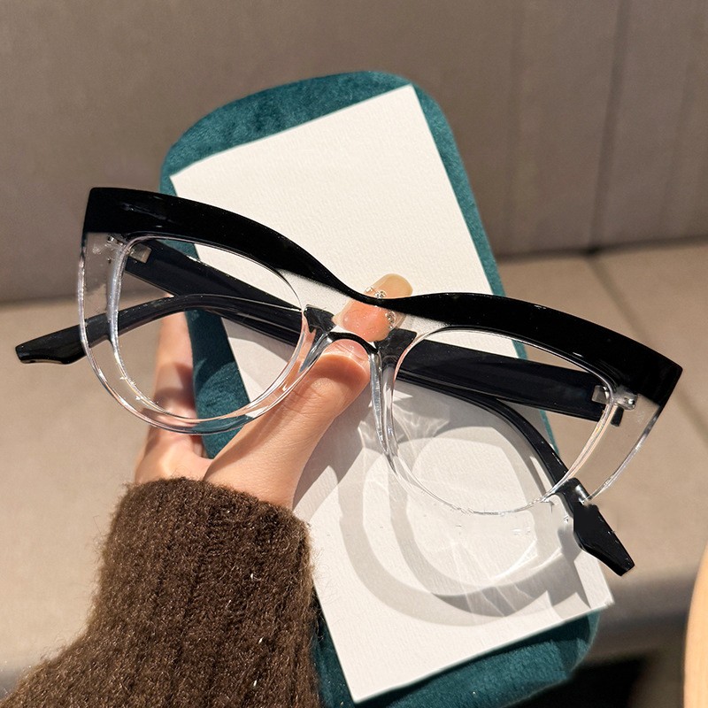 Women Cat Eye Blue Light Blocking Reading Glasses Clear Lens Presbyopic Glasses