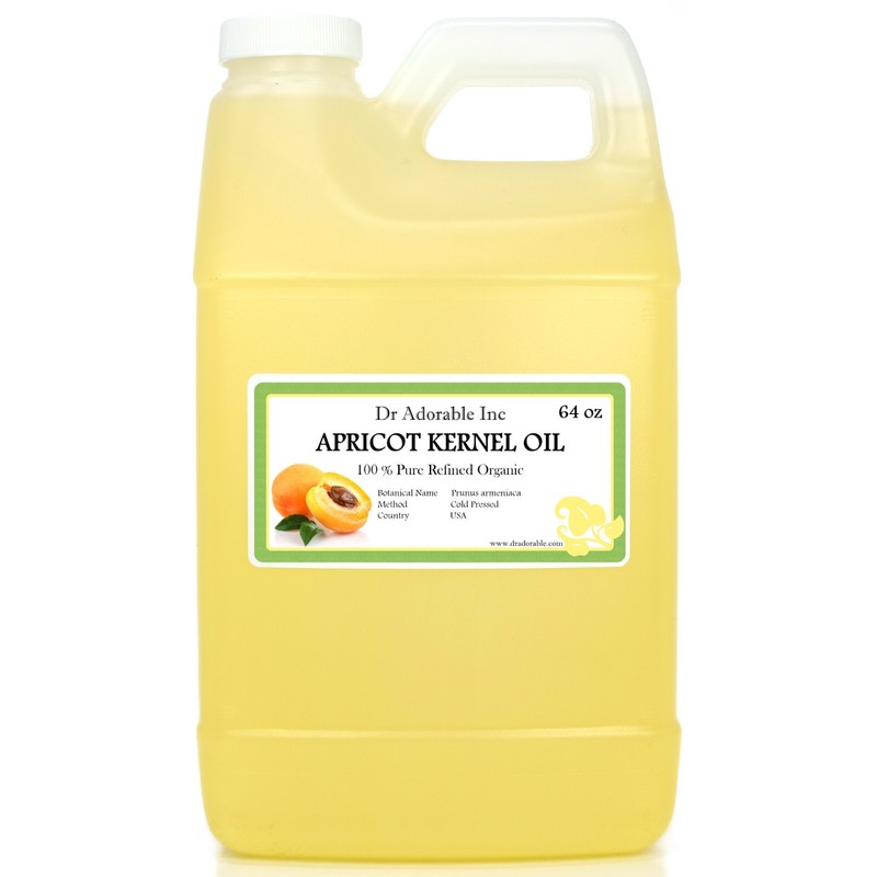 64 oz Premium Apricot Kernel Oil Pure Cold Pressed Fresh Guaranteed Best Quality