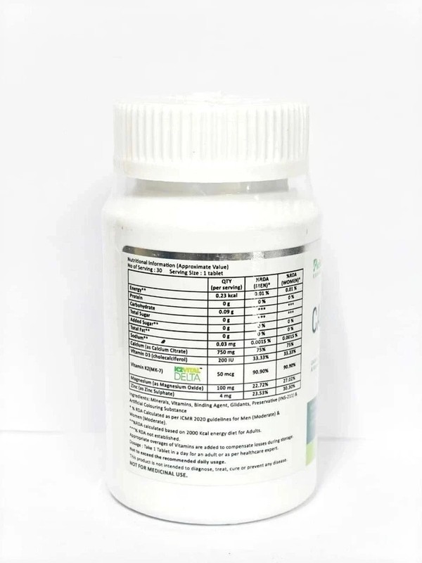 Calcium D3 K2 MK7 Magnesium Zinc Tablets – Strong Bones & Joint Support 30... gallery