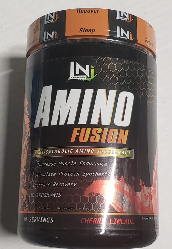 Lecheek Nutrition – AMINO FUSION – Cherry Limeade – 30 Servs – Best By 10/2025