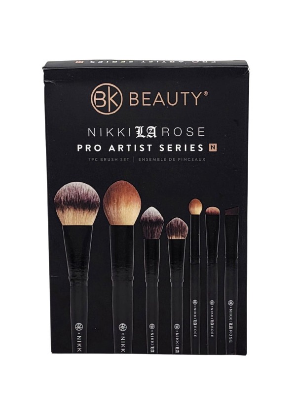 BK Beauty Nikki La Rose Pro Artist Brush Set 7 pc NIB Genuine Authentic