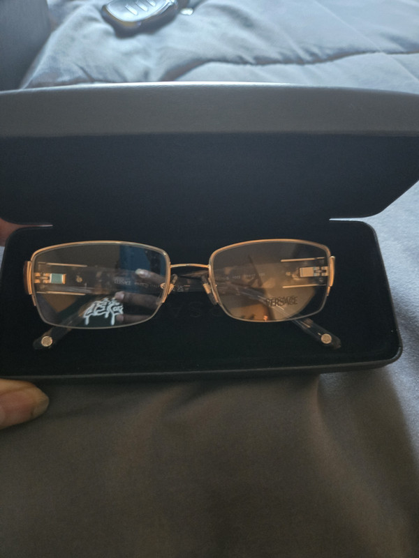 Versace VE1175B Gold Tortoise Full Rim Rectangular Eyeglasses 53-17-135