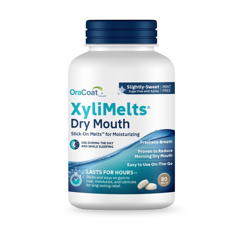 Oracoat Xylimelts for Dry Mouth, Mint Free, 80 Ct Box gallery