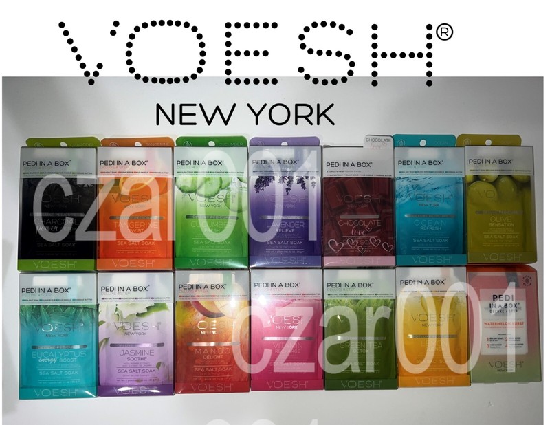 VOESH Deluxe Pedicure 4 in 1 STEP – 18 SCENTS PLUS -2 **NEW** SCENTS! -U PICK!