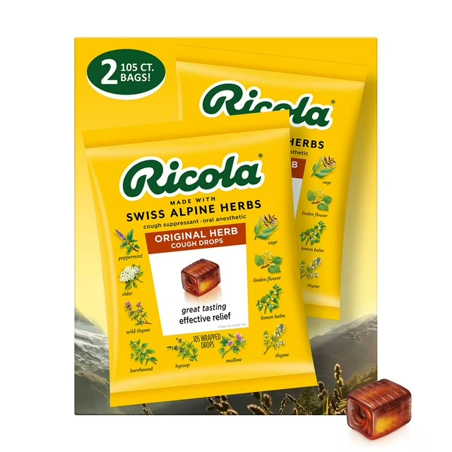 Ricola Original Natural Herb Cough Drops 210 ct. – Soothing Herbal Relief