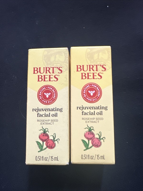Burt’s Bees Anti- Aging Face Oil 0.15 fl oz With Rose hip Seed Extract Lot of 2