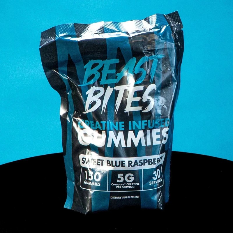 Creatine Infused Gummies by Beast Bites – Blue Raspberry