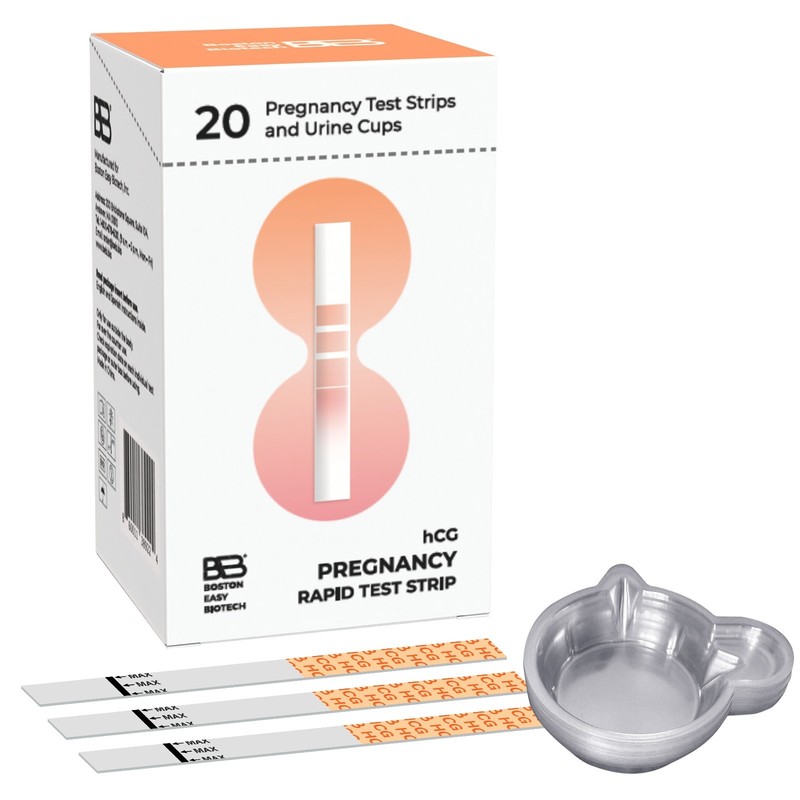 BEB Pregnancy Test Strips: 20 Pack Accurate Pregnancy Test Strips with Cups