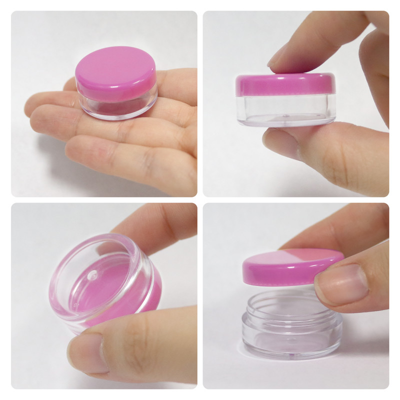 25 Pieces 5 Gram/5ML Plastic Makeup Cosmetic Lotion Cream Sample Jar Containers gallery