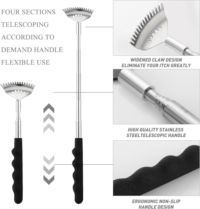 Body Back Scalp Massager, Head Scratcher, Manual Head Massager for Stress Relief gallery