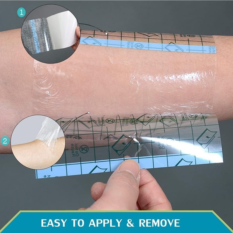 50 Pcs Waterproof Shower Protector Bandage 4x4 inch for Chest Chemo Dialysis Cat gallery