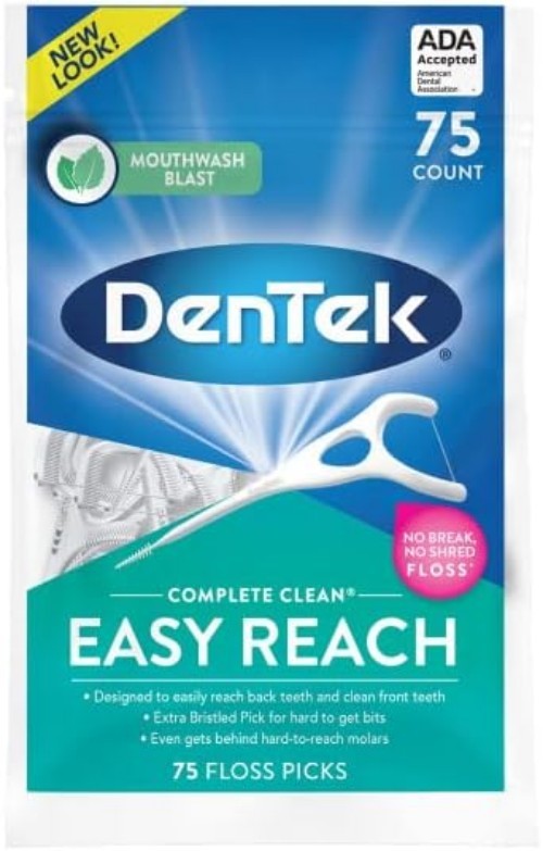 Complete Clean Floss Picks - Advanced Fluoride & Mouthwash Blast Mint, 150 ct gallery