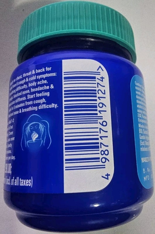 Vicks VapoRub Chest Rub Ointment, Relief from Cough, Cold, Aches, & Pains (100g) gallery