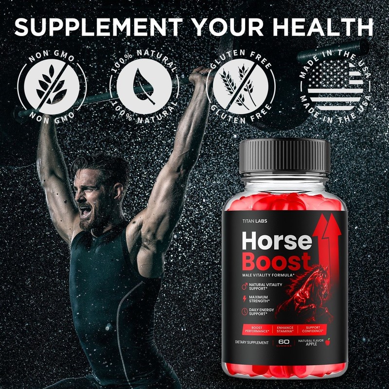 (5 Pack) Horse Boost ACV Gums Male Health Support Formula HorseBoost 300 Gummies gallery
