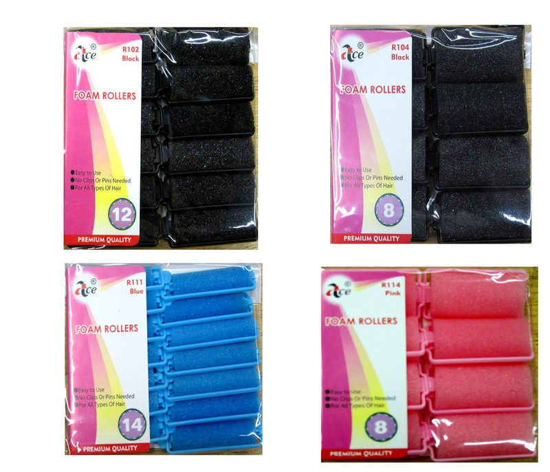 LOT OF 2 Pack — Soft Cushion FOAM HAIR ROLLER Curls