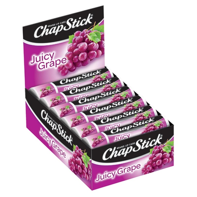 12 TUBES JUICY GRAPE CHAPSTICK