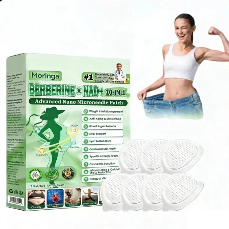 Moringa Berberine 10-in-1 Advanced Nano Microneedle Patch (7pcs/box) gallery