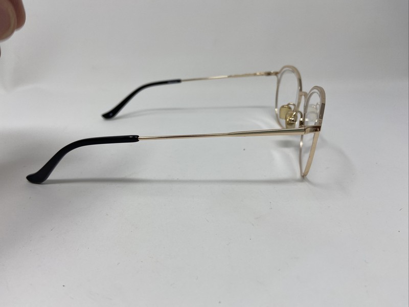 MENIZZI EYEGLASSES FRAME M4082 48/18/140 01 GOLD ROUND METAL UG39 gallery