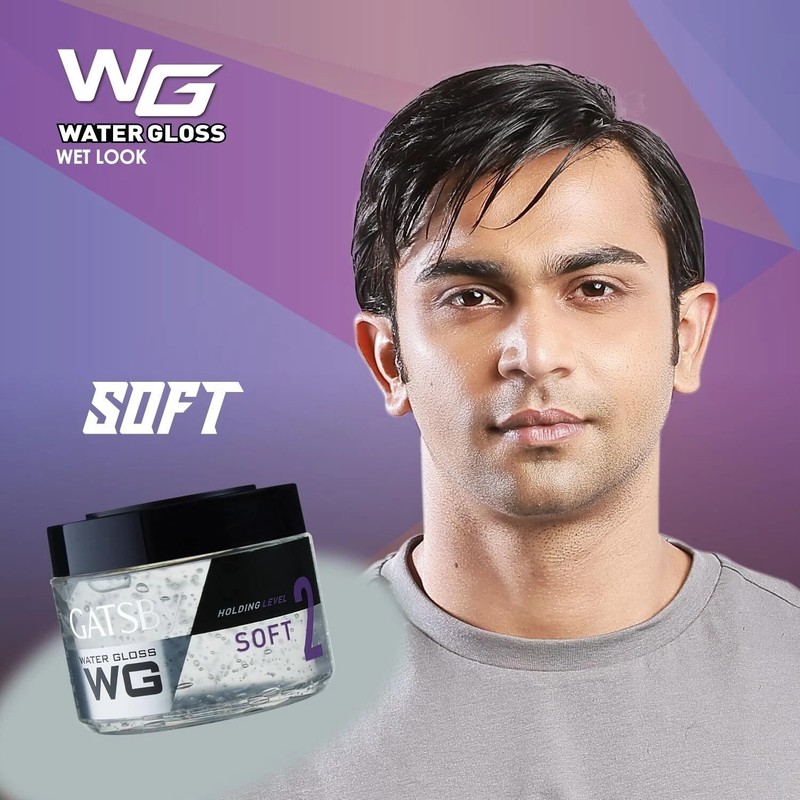 Gatsby Water Gloss - Soft, Wet Look, Shine Effect - Holding Level 2, 300gm gallery