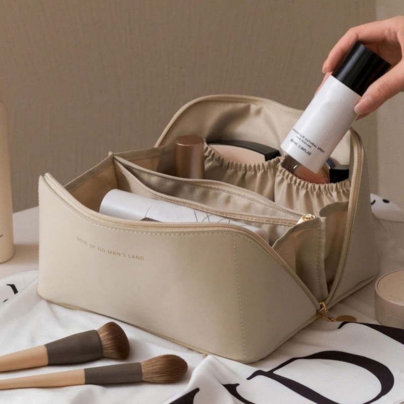 Large Compartmentalized Makeup Organizer Bag–Portable for Travel& Daily Skincare gallery
