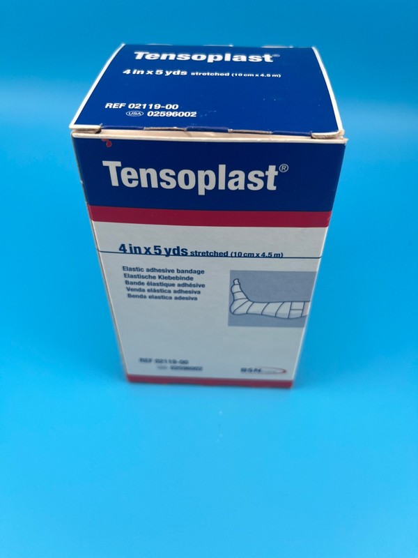 BSN Tensoplast 02148-00 Elastic Adhesive Bandage 3" x 5 yards - White, NEW gallery
