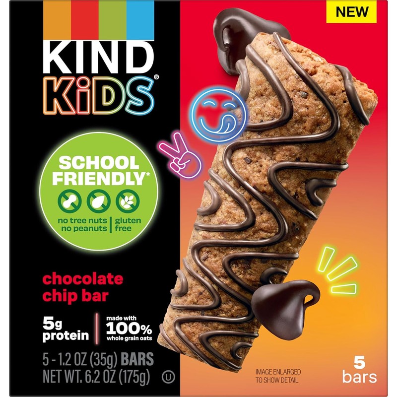 KIND Kids Chocolate Chip Bar Tree Nut Free Peanut Free Gluten Free - 5 Bars gallery