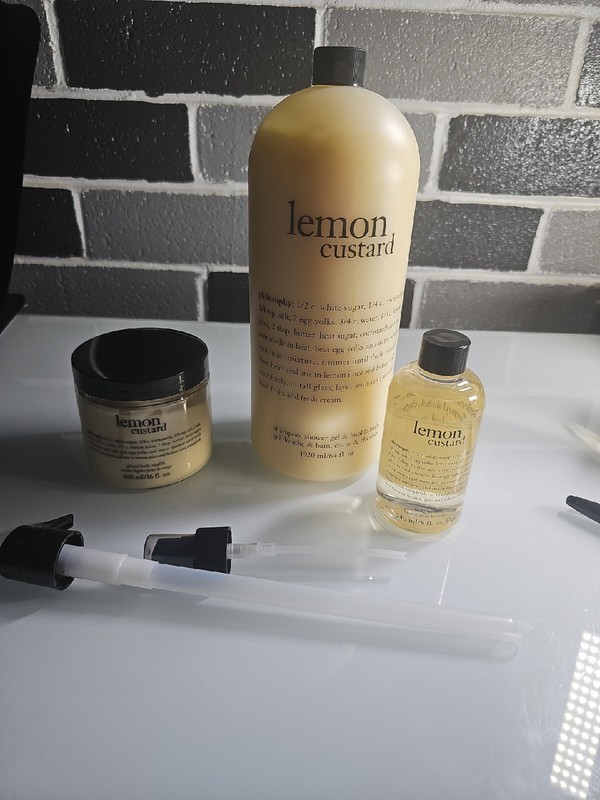 Philosophy Lemon Custard Shampoo,Glazed Body Souffle 16oz & Body Spritz 8oz gallery