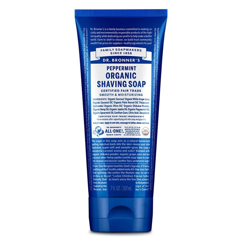 Organic Shaving Gel with Fair Trade Ingredients Hydrate Cleanse 7 Fl Oz