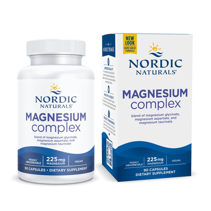 Nordic Naturals Magnesium Complex – Unique Chelated Tri-Magnesium Formula, 90 Ct