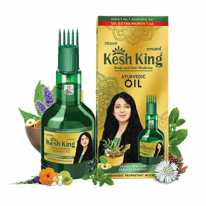 Emami Kesh King Ayurveda Hair Oil Grows New Hair Reduce Hair Fall -50ML-FreeShip