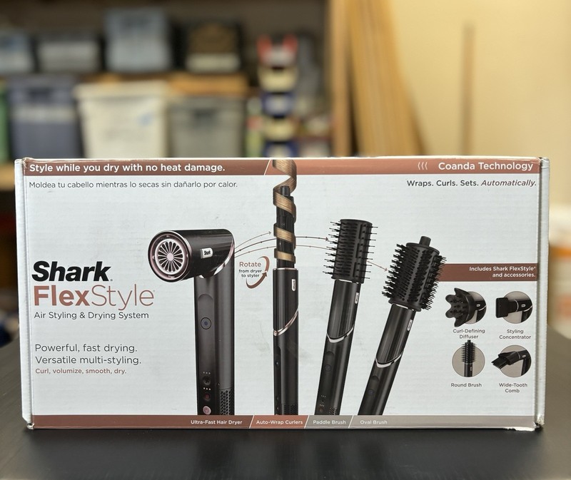 Shark FlexStyle Air Styling & Drying System – Black (HD461BK) Brand New