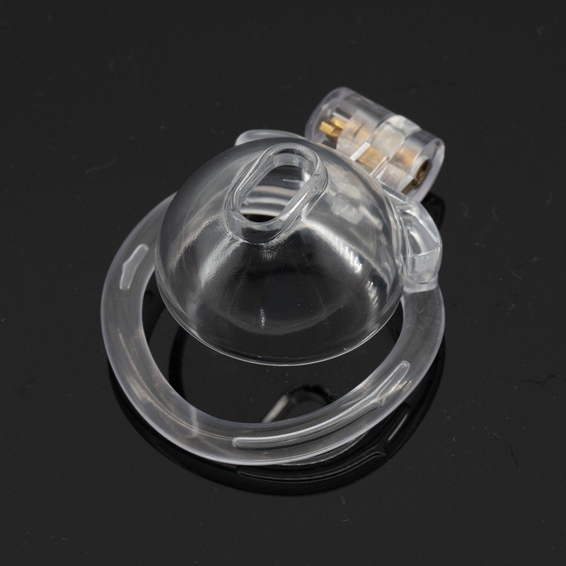 Resin Male Chastity Cage Device Men Plastic Lock Belt with 4 Rings 6 Colors gallery