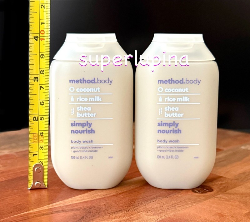 2x Method Simply Nourish Body Wash NEW Travel Size 3.4 fl.oz gallery