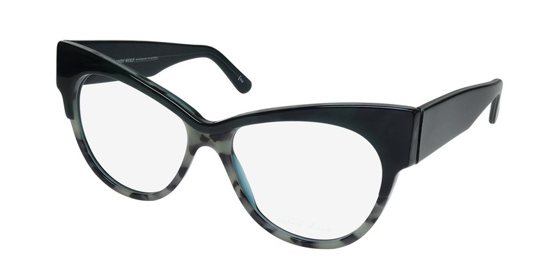 NEW ANDY WOLF 5092 EYEWEAR 58-16-140 PLASTIC AUSTRIA GREEN CAT EYE WOMENS
