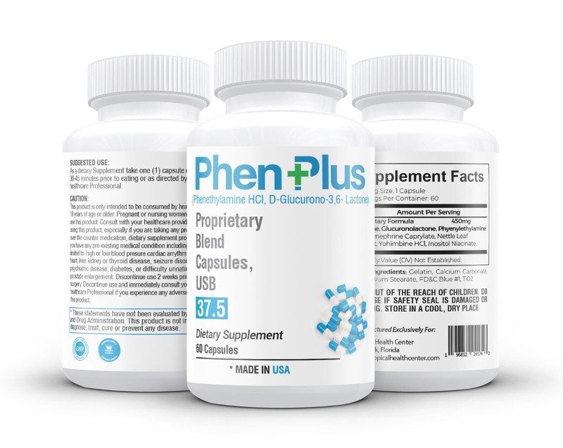 PhenPlus 37.5 Max strenght fat burner appetite suppressant diet pills