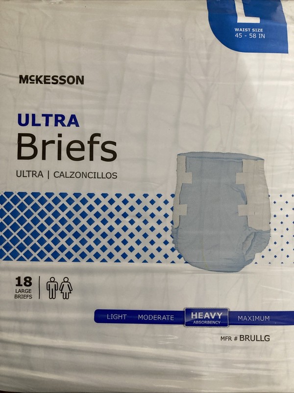 McKesson Ultra Large Disposable Diapers – 18 Pack