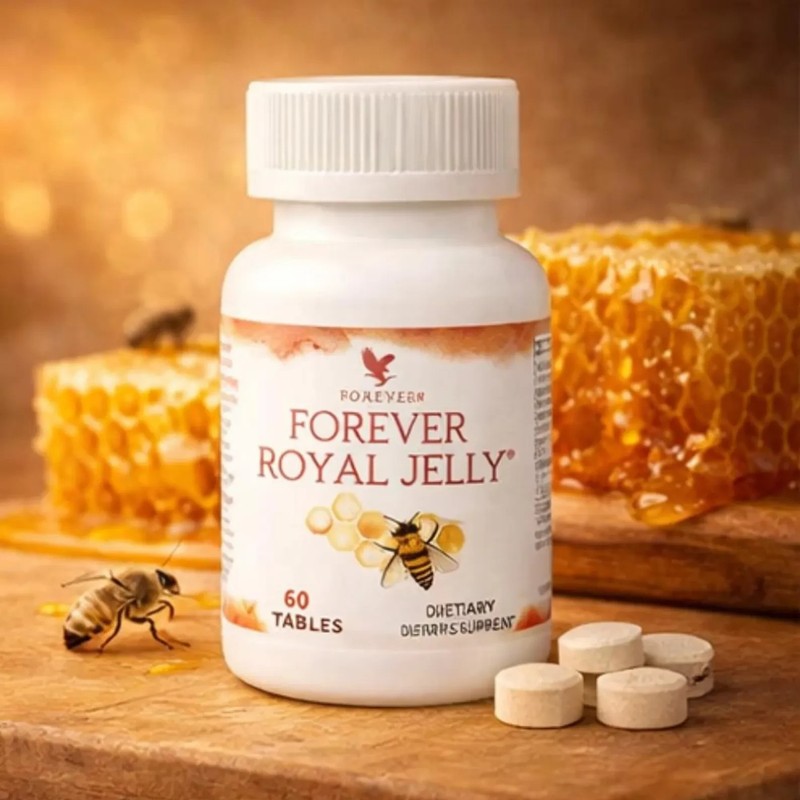 Forever Royal Jelly 60 Tablets Natural Energy Vitality Immune Support Supplement gallery