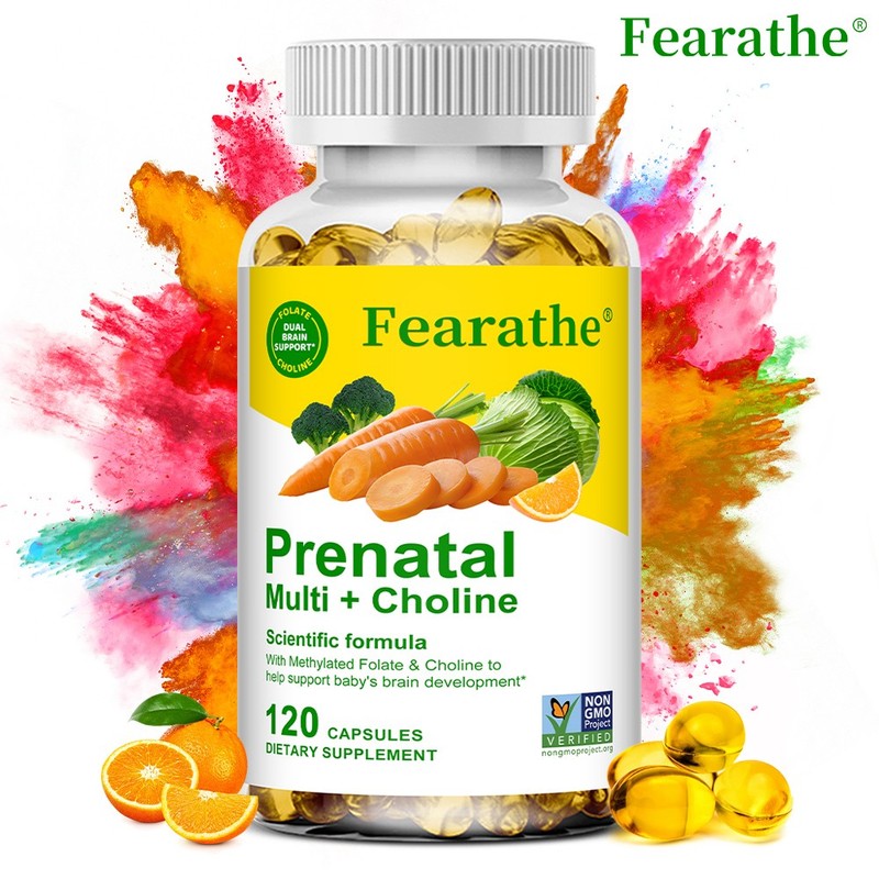 Prenatal Vitamin Mineral Supplements Bones Supports Maternal Health 120 Softgels