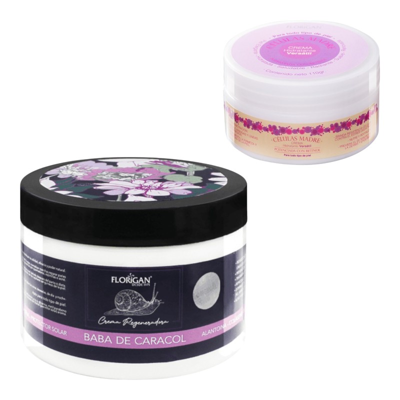 Stem Cell Moisturizing Cream 110g. + Snail Slime Facial Cream 350ml. Florigan