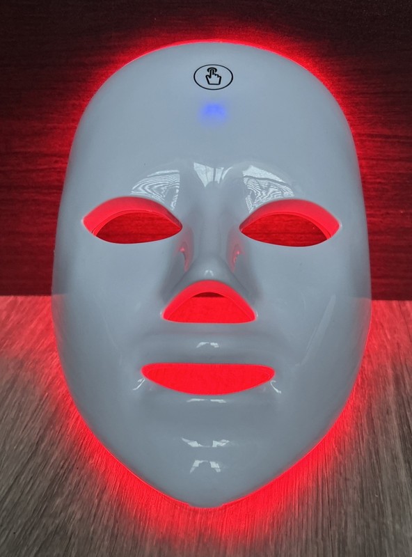 7 Color LED Light Photon Face Mask Skin Facial Therapy Wrinkle USB Rechargeable