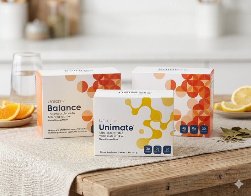 Pack Of 3-Unicity Balance 60ct + Unimate Lemon 30ct Combo (Free Shipping)