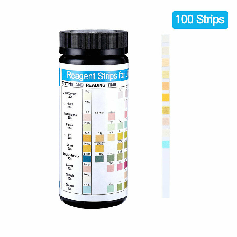 100PCS/1Box Urs-10T Urine Dipstick 10 Parameter Test Strips Urinalysis Reagent gallery