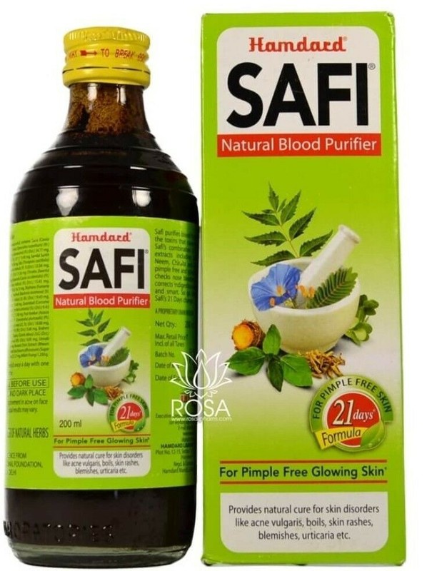 Hamdard Safi Natural Blood Purifier Syrup For Acne Pimple Blemishes Rashes 100ml gallery