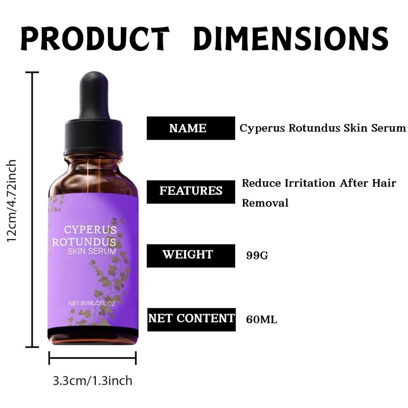 2PCS Cyperus Rotundus Skin Serum, Cyperus Rotundus Oil，Hair Removal Repair Ess gallery
